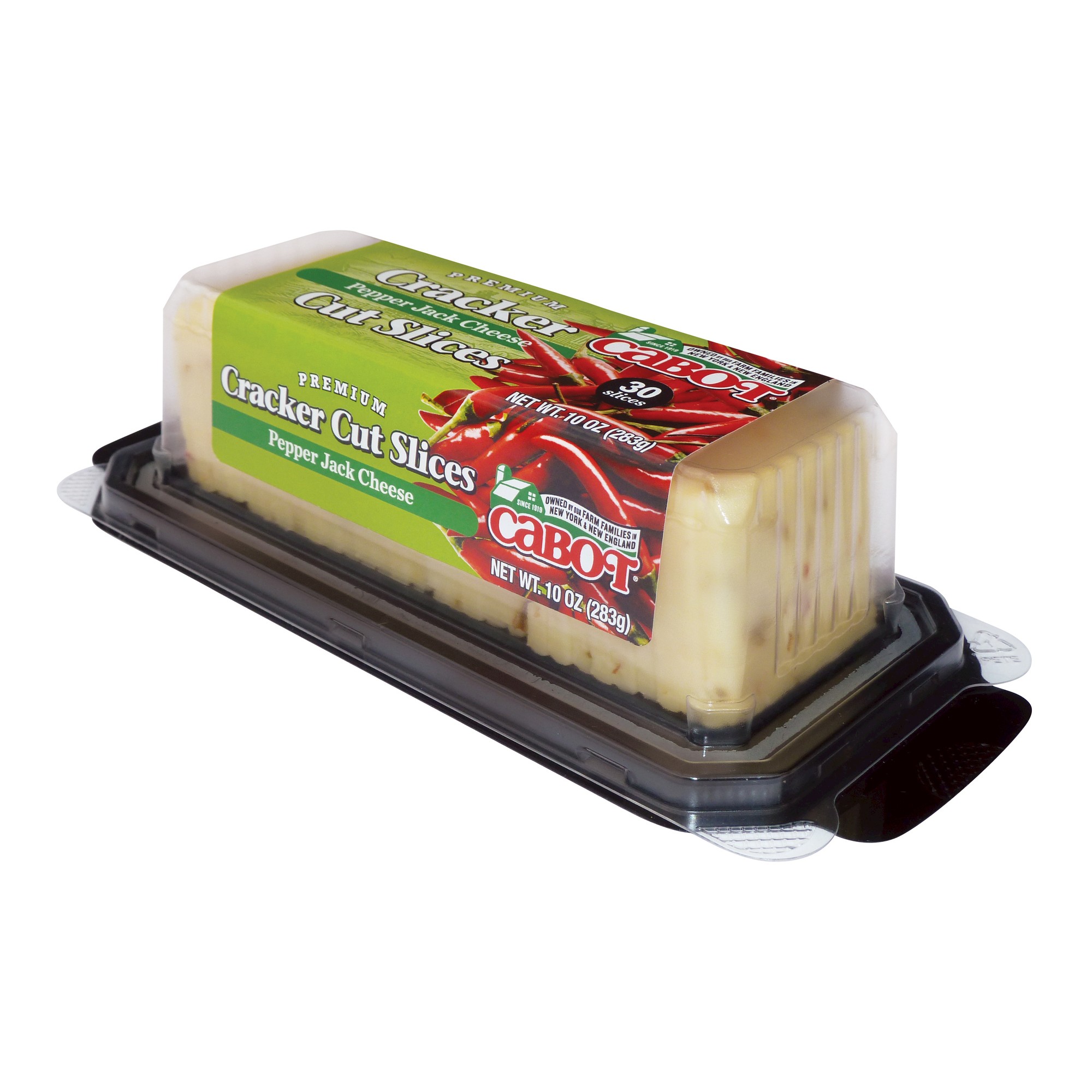 Cabot, Premium Cracker Cut Slices Pepper Jack Cheese thumbnail