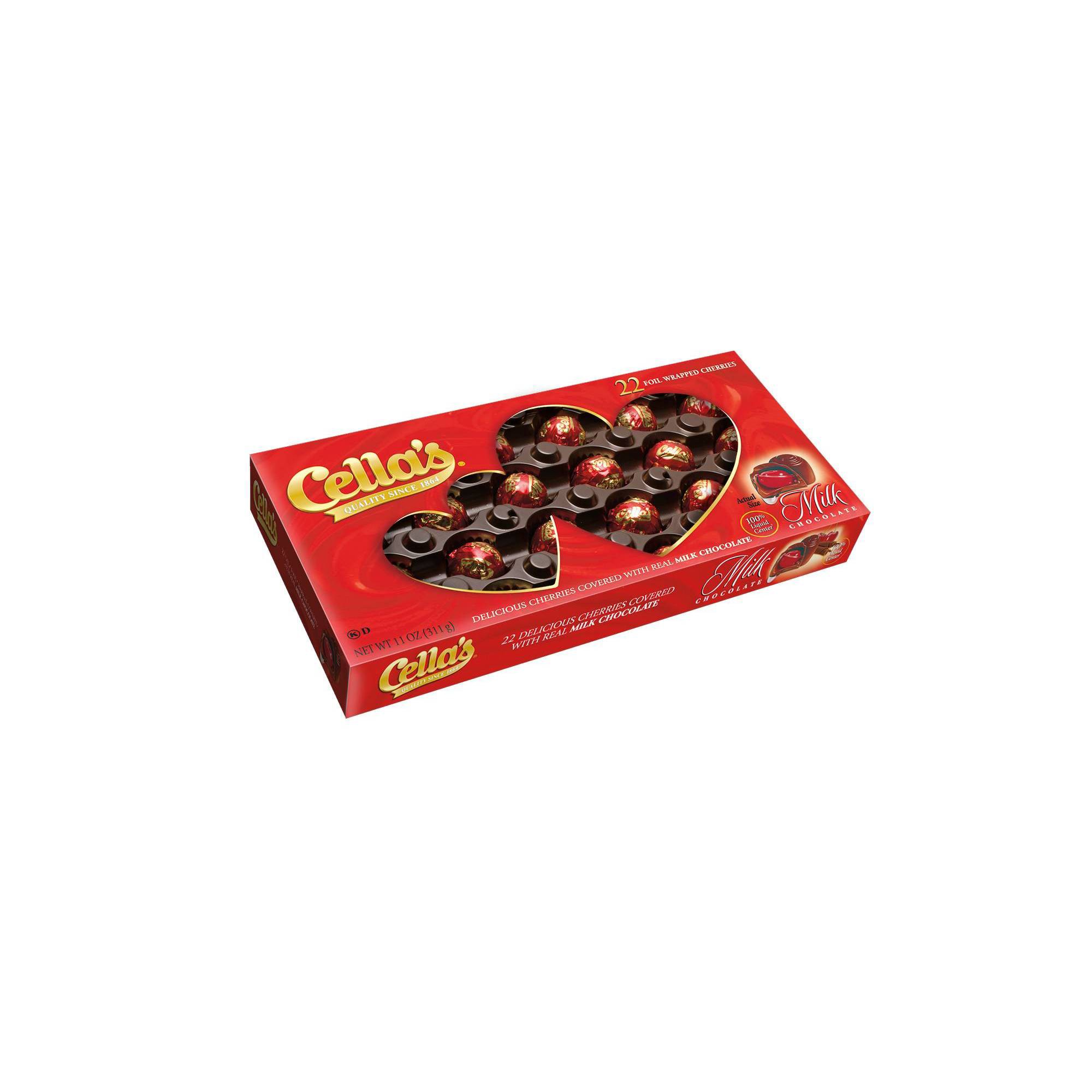 Cella S Milk Chocolate Cherries Valentine S Day Heart Box 11-oz Box thumbnail