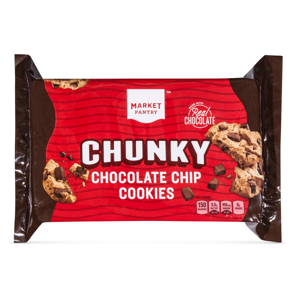 Chunky Chocolate Chip Cookies 13oz - Market Pantry Image