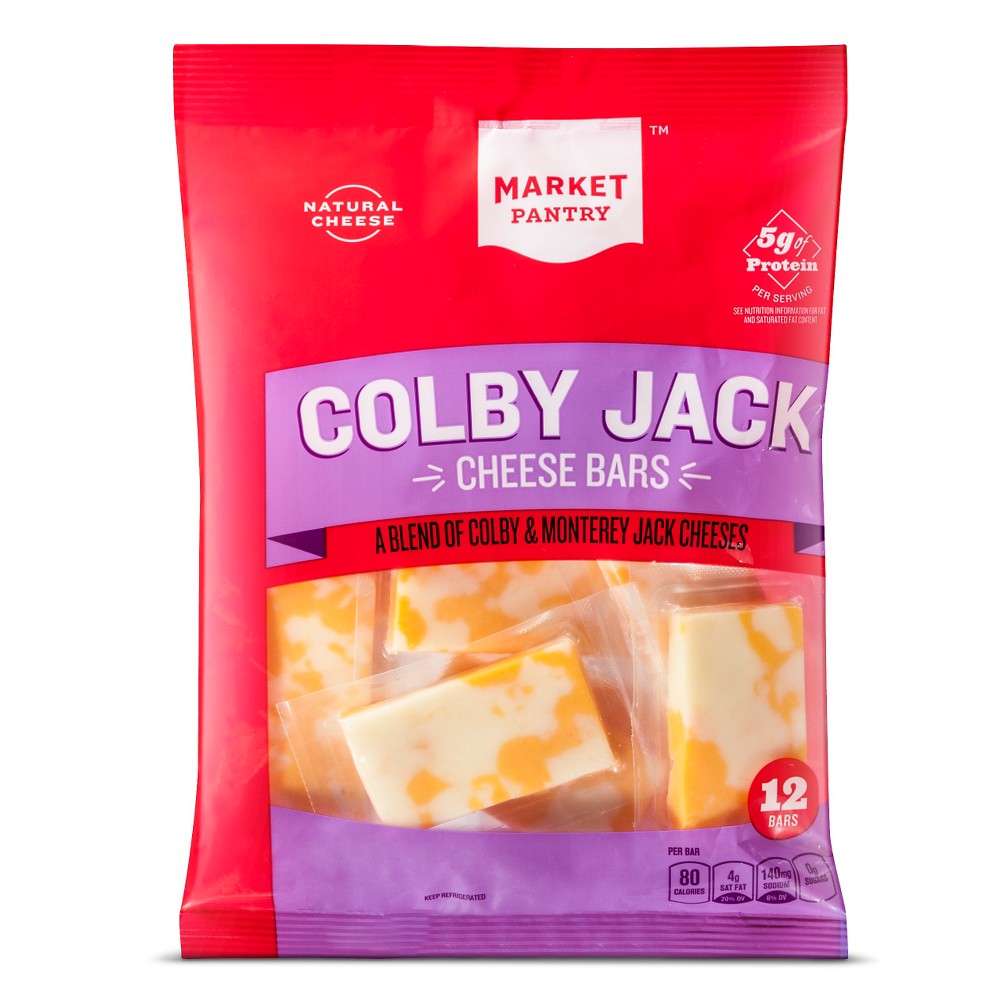 Colby Jack Cheese Bars - 12ct - Market Pantry Image