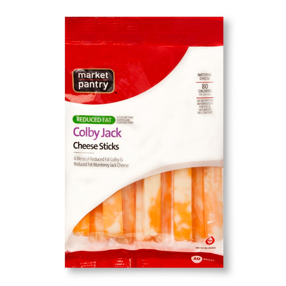 Reduced Fat Colby Jack Cheese Sticks - 10ct - Market Pantry Image