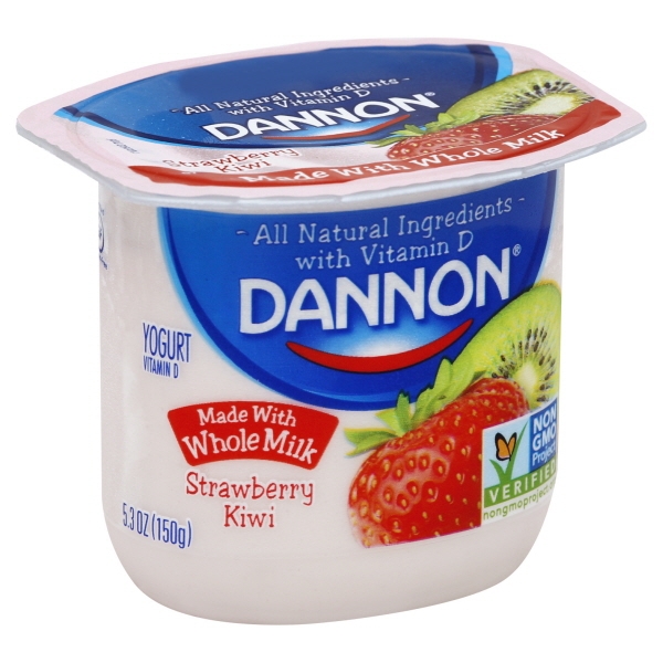 Dannon Strawberry Kiwi Whole Milk Yogurt, 5.3 Oz.
