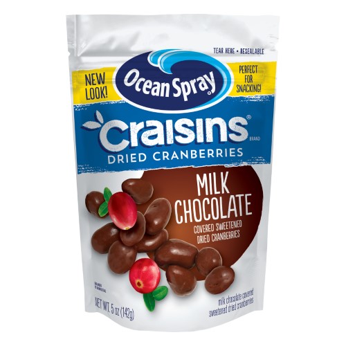 Ocean Spray, Craisins Milk Chocolate Covered Sweetened Dried Cranberries, 5 Oz (Case of 12)