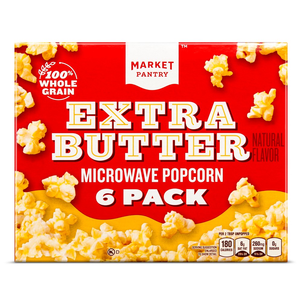 Extra Butter Microwave Popcorn, Extra Butter Image