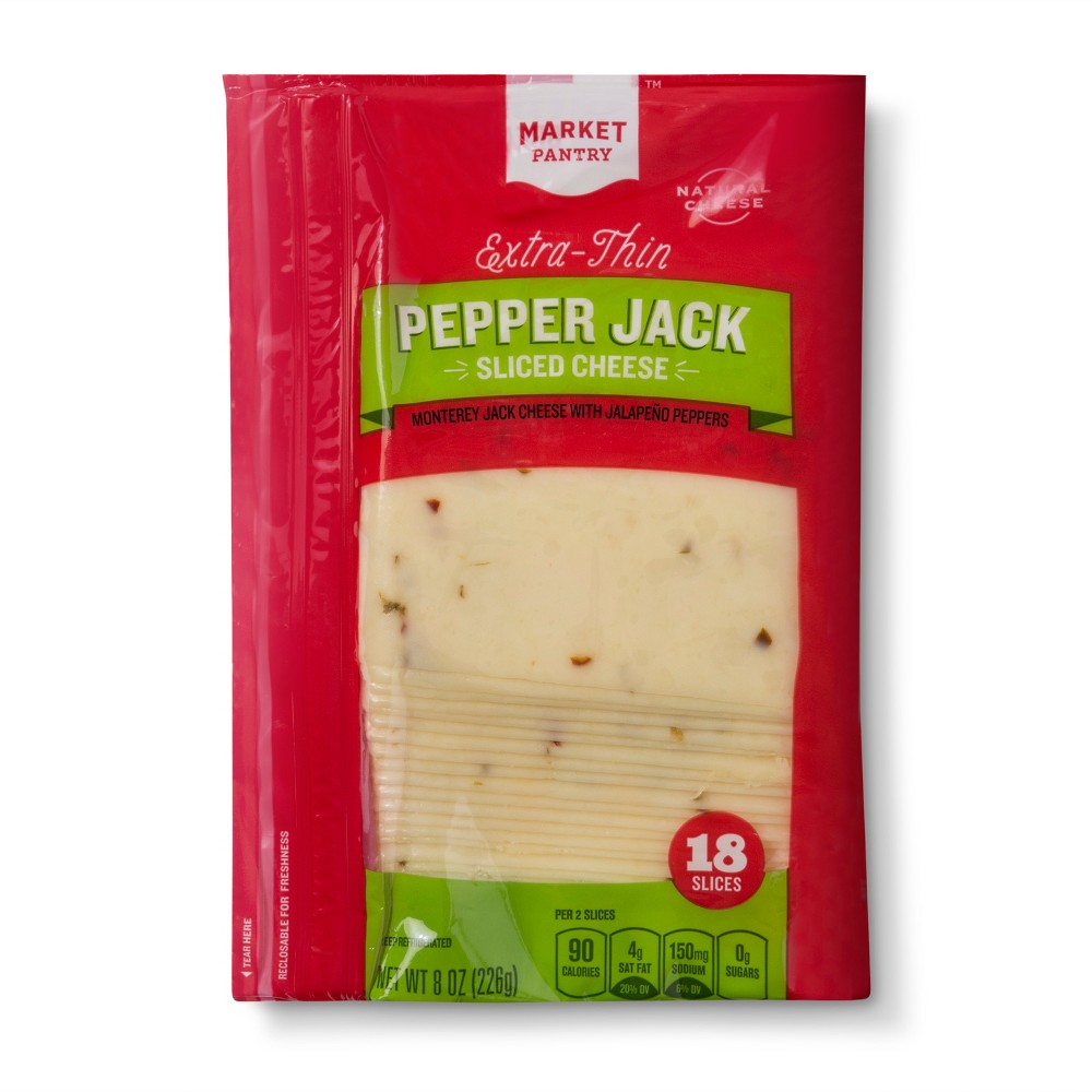 Extra-thin Pepper Jack Sliced Cheese