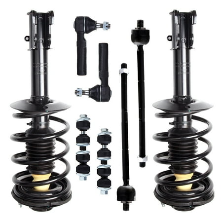 CCIYU Complete Suspension Kit Fit 01 02 03 04 05 06 07 08 09 10 for Chrysler PT Cruiser Includes Strut Spring Assembly  Stabilizer Bar Link Kit  Tie R