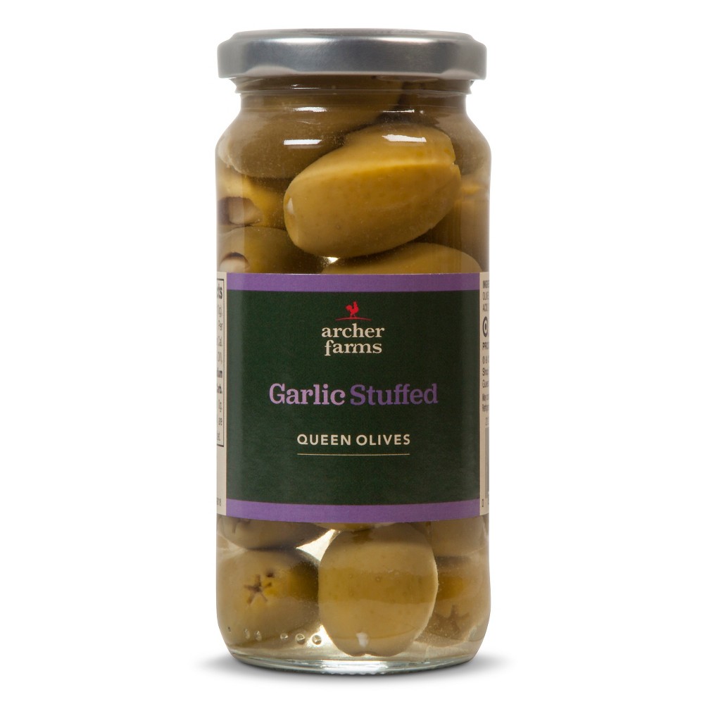 Garlic Stuffed Queen Olives - 4.75oz - Archer Farms Image