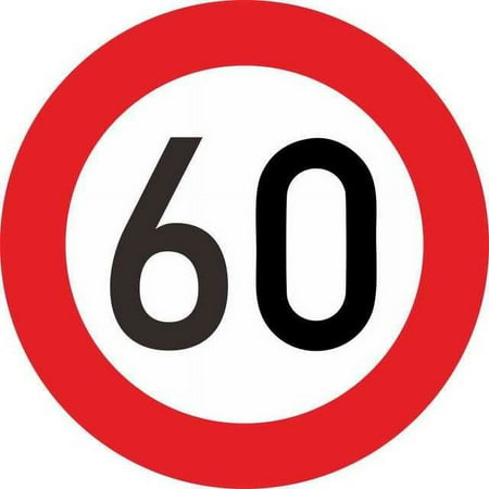 QWZNDZGR High Quality Fashion Car Sticke Decalr Speed Limit 10 20 30 40 50 60 70 80 90 Km/h for Various Car Decoration