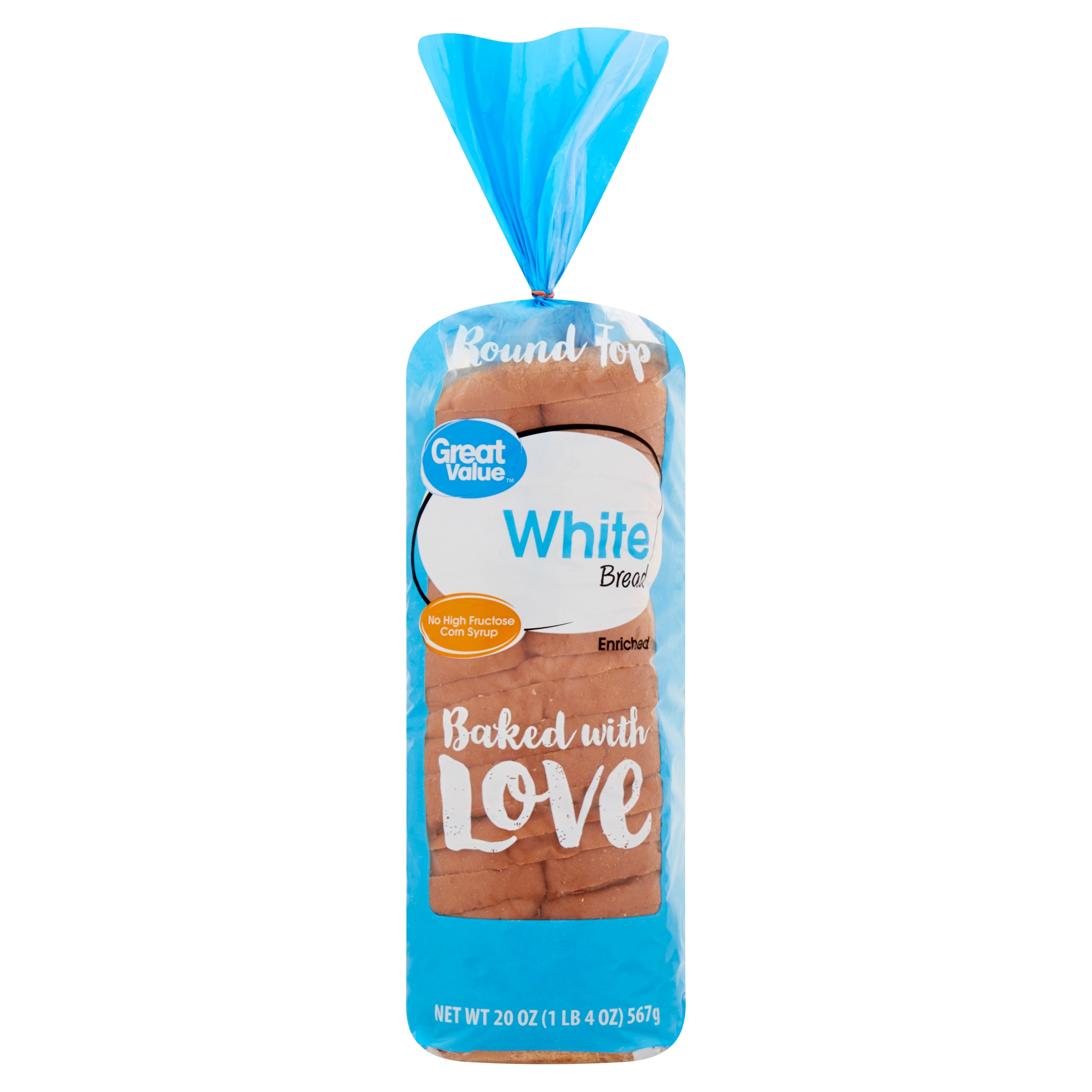 Great Value White Round Top Bread, 20 Oz Image