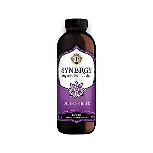 GT'S, SYNERGY, ORGANIC RAW KOMBUCHA, CLASSIC, DIVINE GRAPE, DIVINE GRAPE