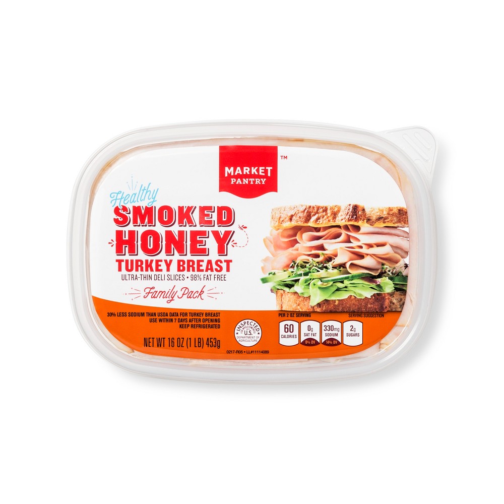 Smoked Honey Turkey - 16oz - Market Pantry Image