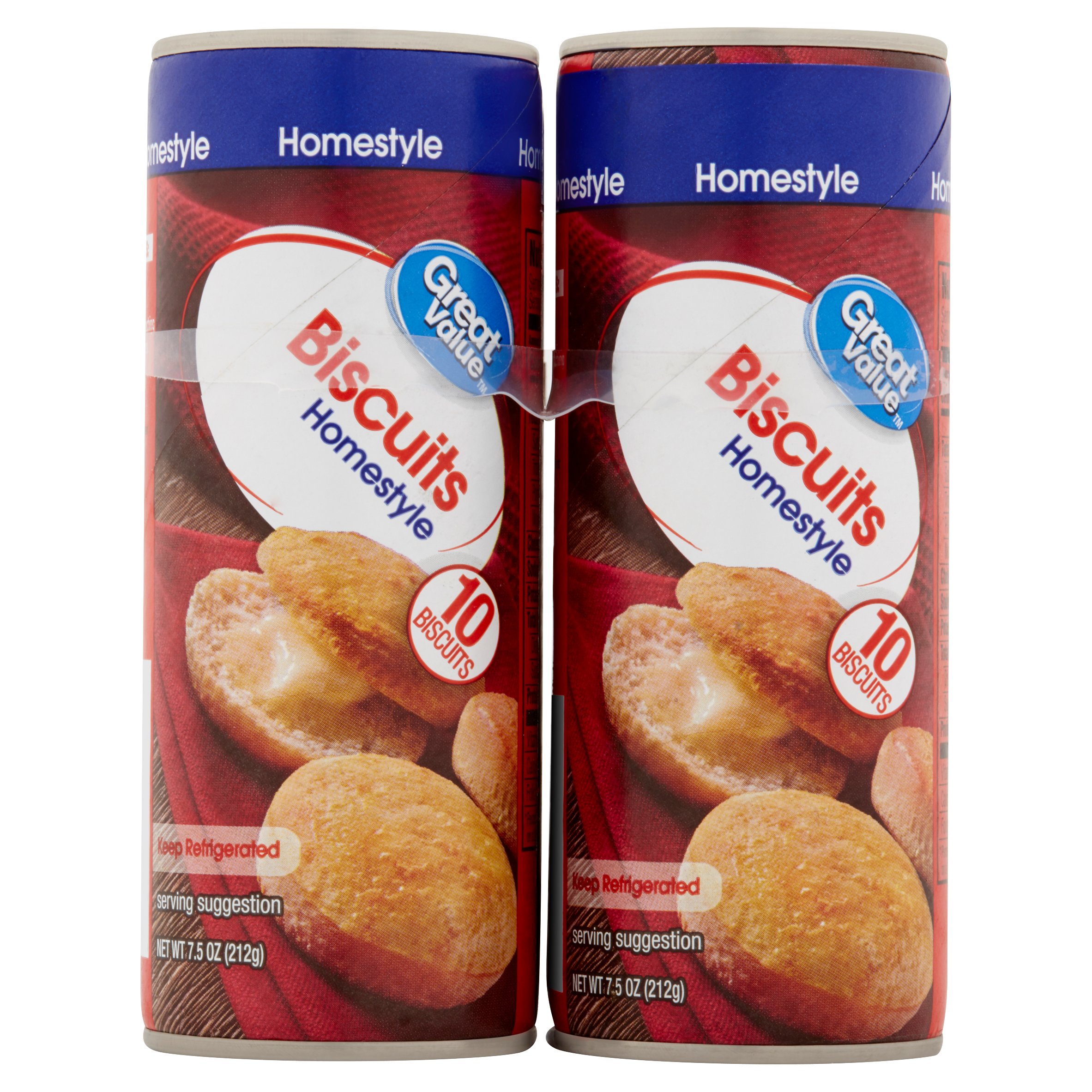 Great Value, Homestyle Biscuits, 7.5 Oz., 4 Count Image