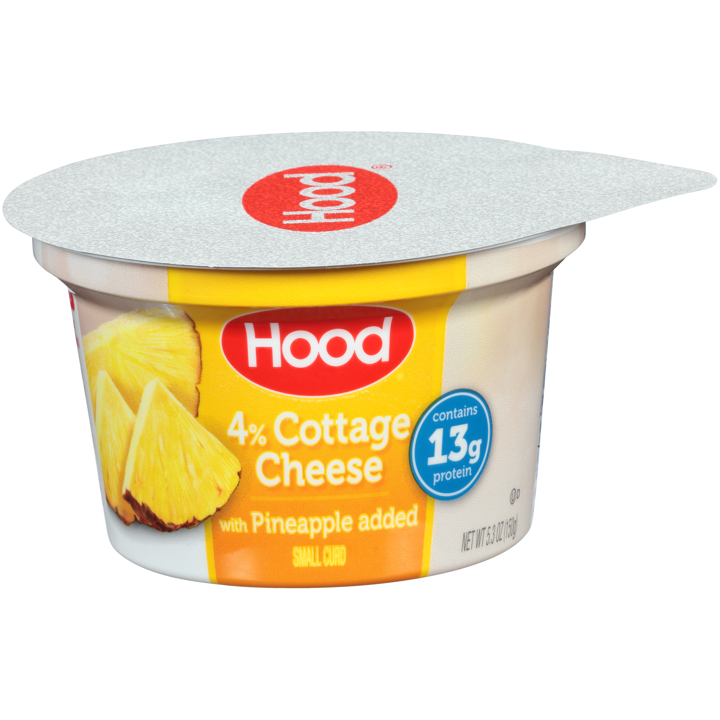 Hood, Small Curd 4% Cottage Cheese with Pineapple Added