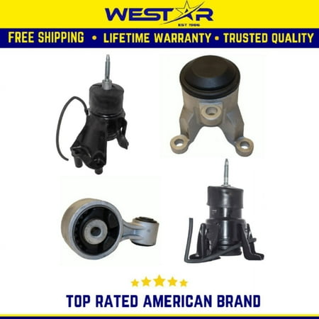 Engine Motor & Torque Strut Mount 4PCS Set Compatible for 2009-2014 Nissan Murano 3.5L AWD Replaces 9968 9991 9622 9545