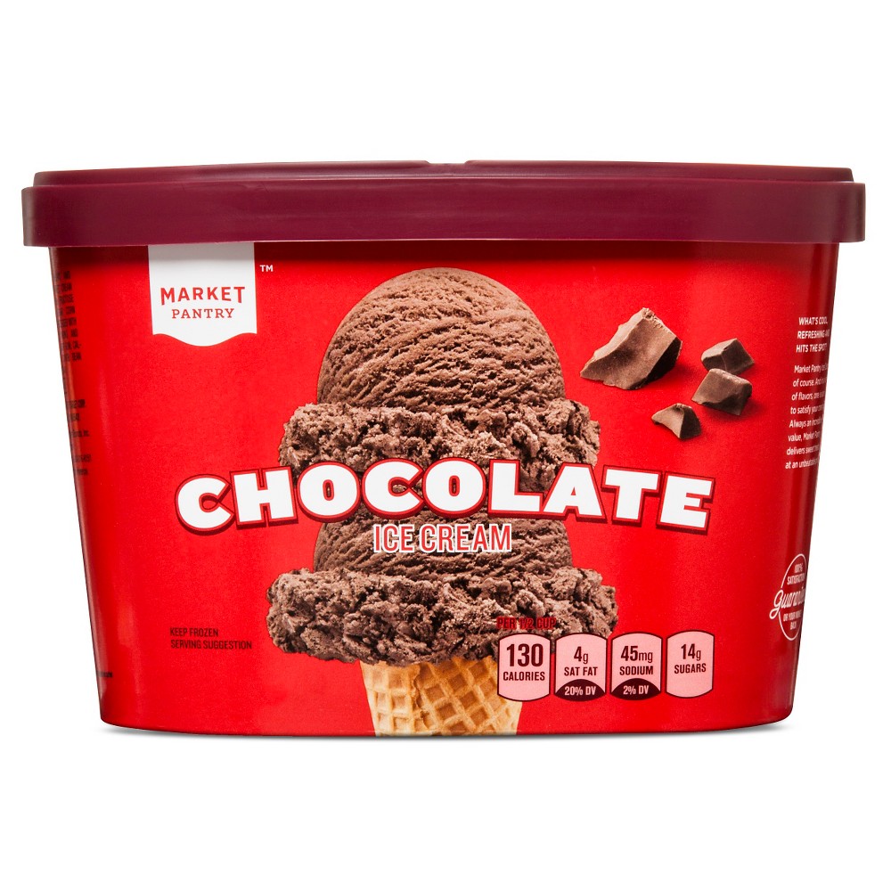 Chocolate Ice Cream - 1.5qt - Market Pantry Image