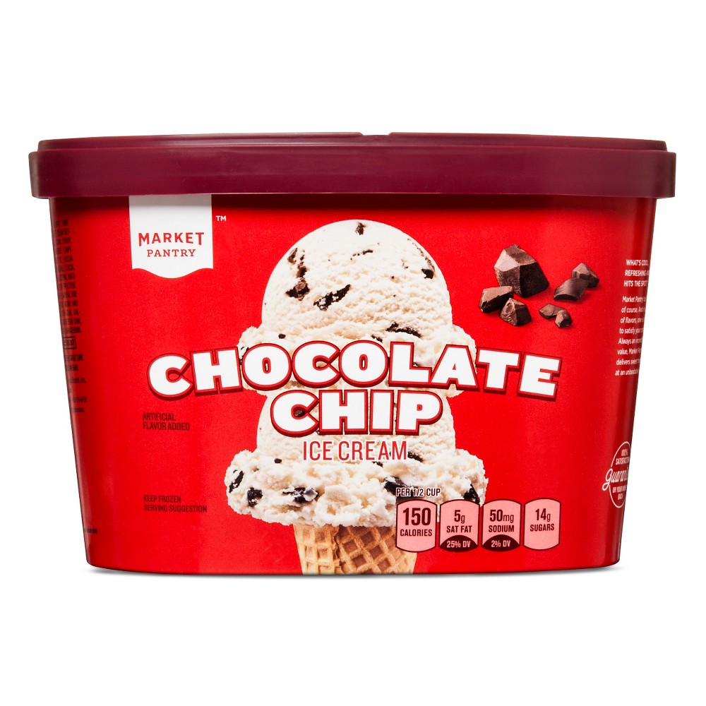 Chocolate Chip Ice Cream - 1.5qt - Market Pantry Image