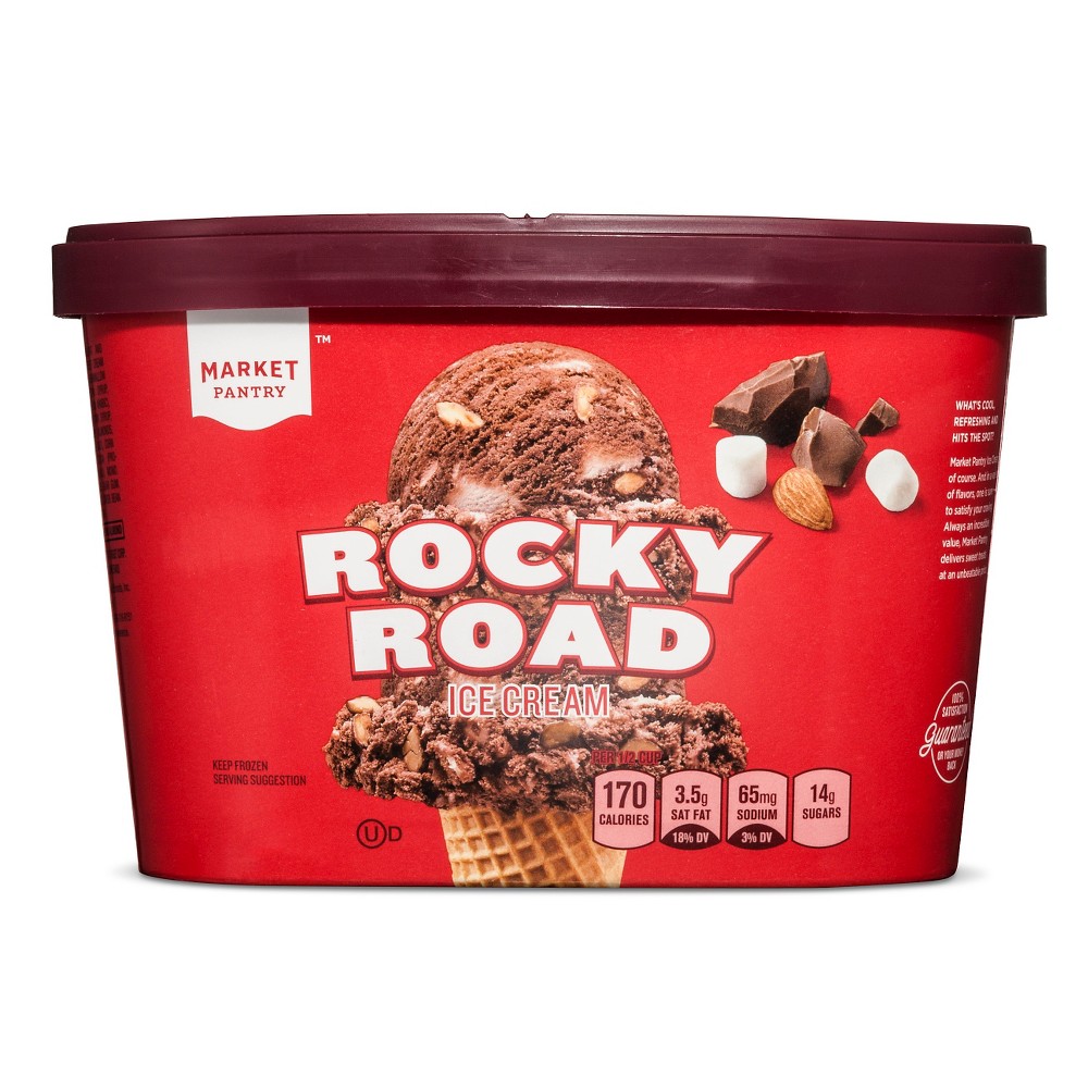 Rocky Road Ice Cream - 1.5qt - Market Pantry Image