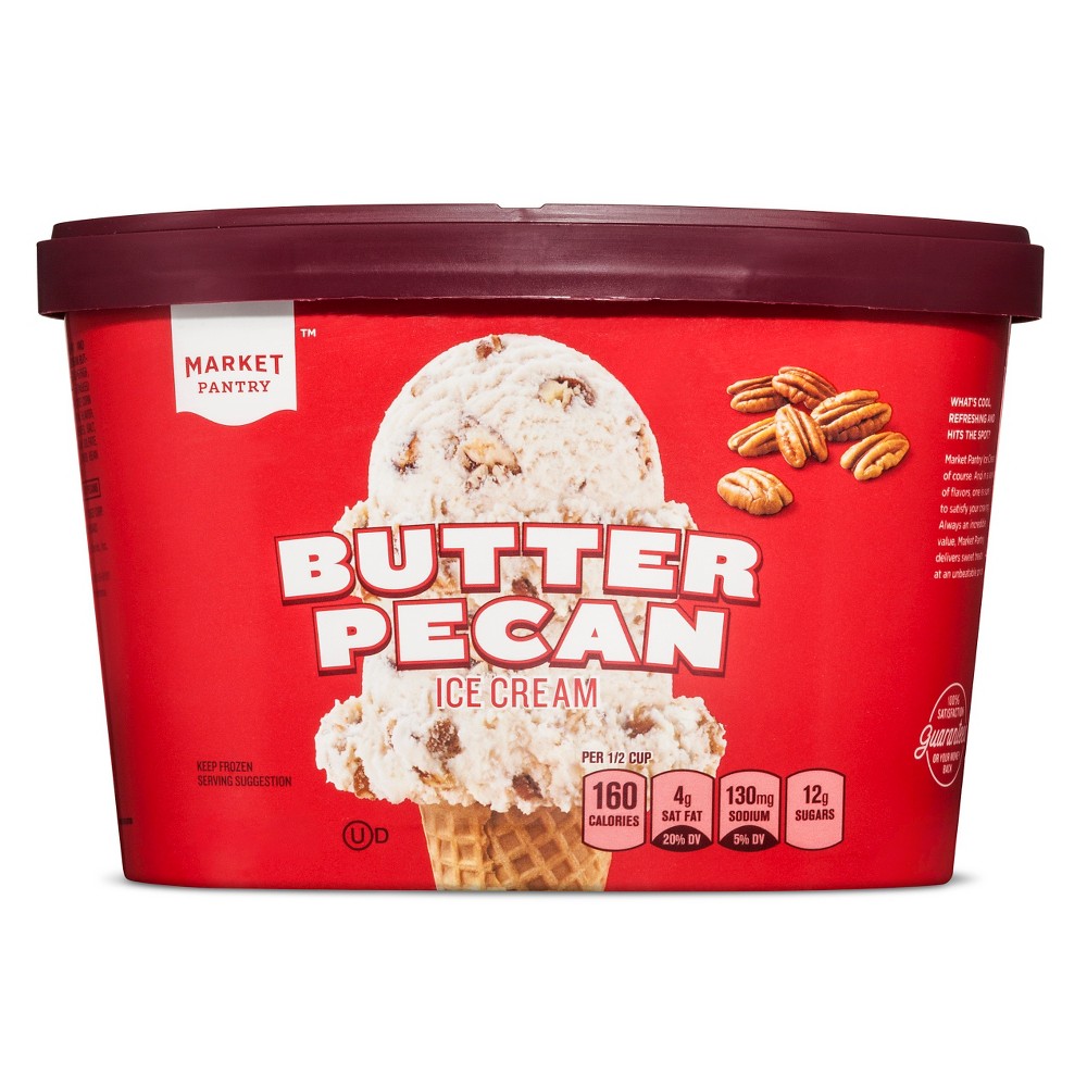 Butter Pecan Ice Cream - 1.5qt - Market Pantry Image