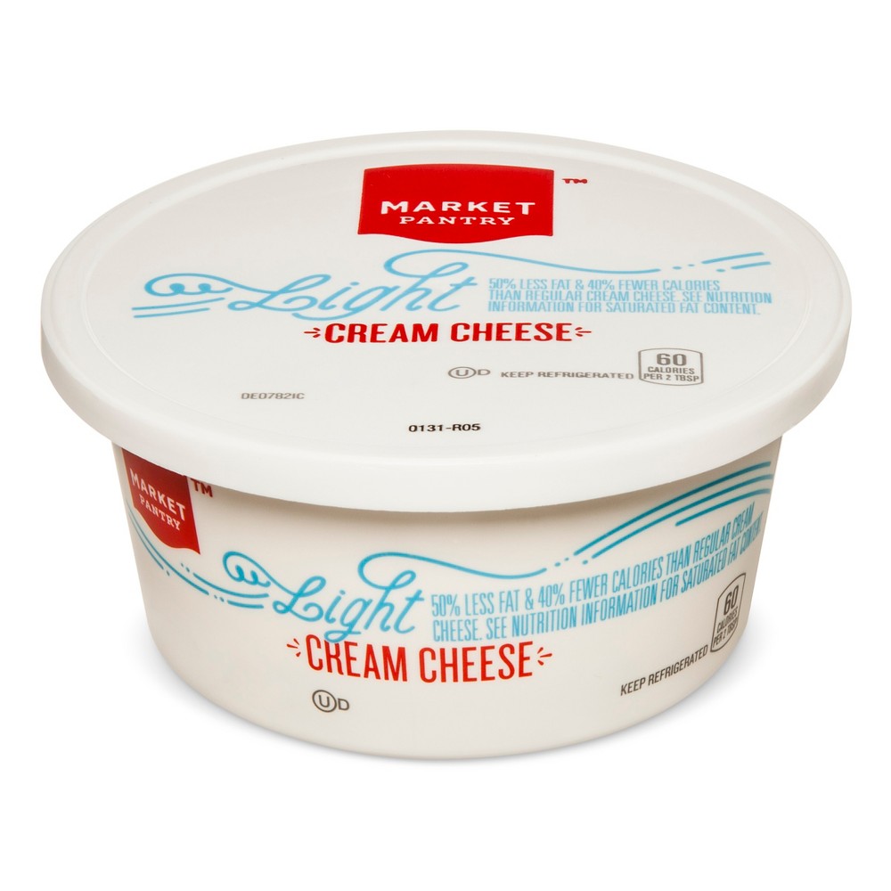 Lite Plain Cream Cheese - 8oz - Market Pantry Image