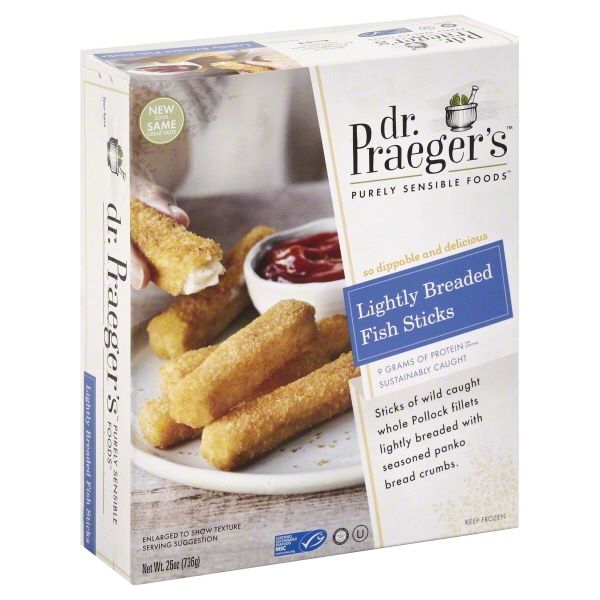 Dr. Paeger's Lightly Breaded Fish Sticks