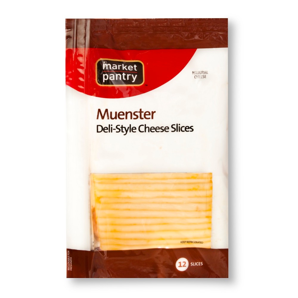 Deli Sliced Muenster Cheese - 12ct - Market Pantry Image