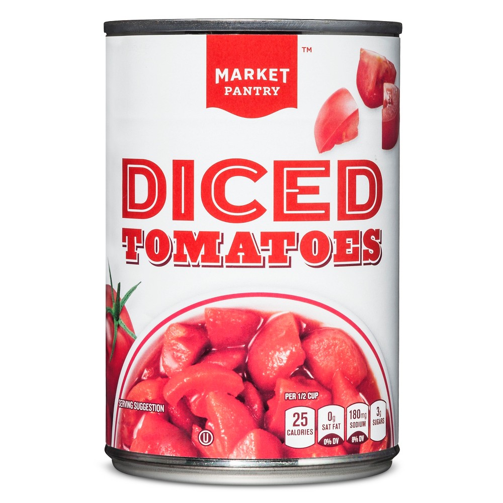 Diced Tomatoes 14.5 Oz - Market Pantry Image
