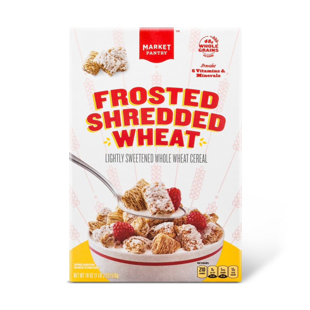 Frosted Shredded Wheat Breakfast Cereal - 18oz - Market Pantry™ Image
