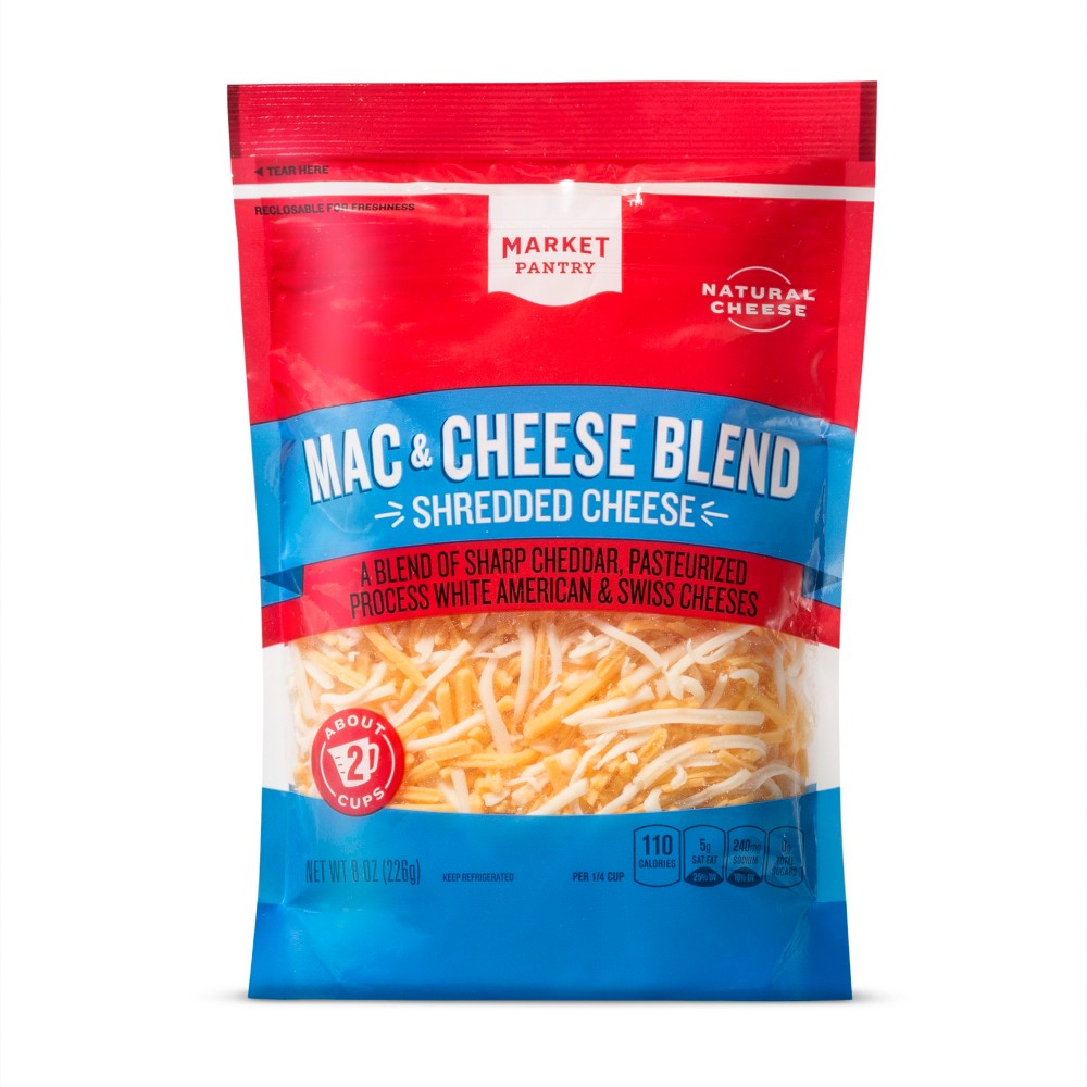 Mac & Cheese Blend Shredded Cheese - 8oz - Market Pantry Image