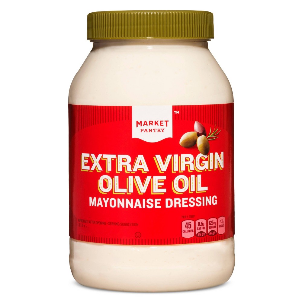 Mayonnaise Dressing with Olive Oil - 30oz - Market Pantry Image