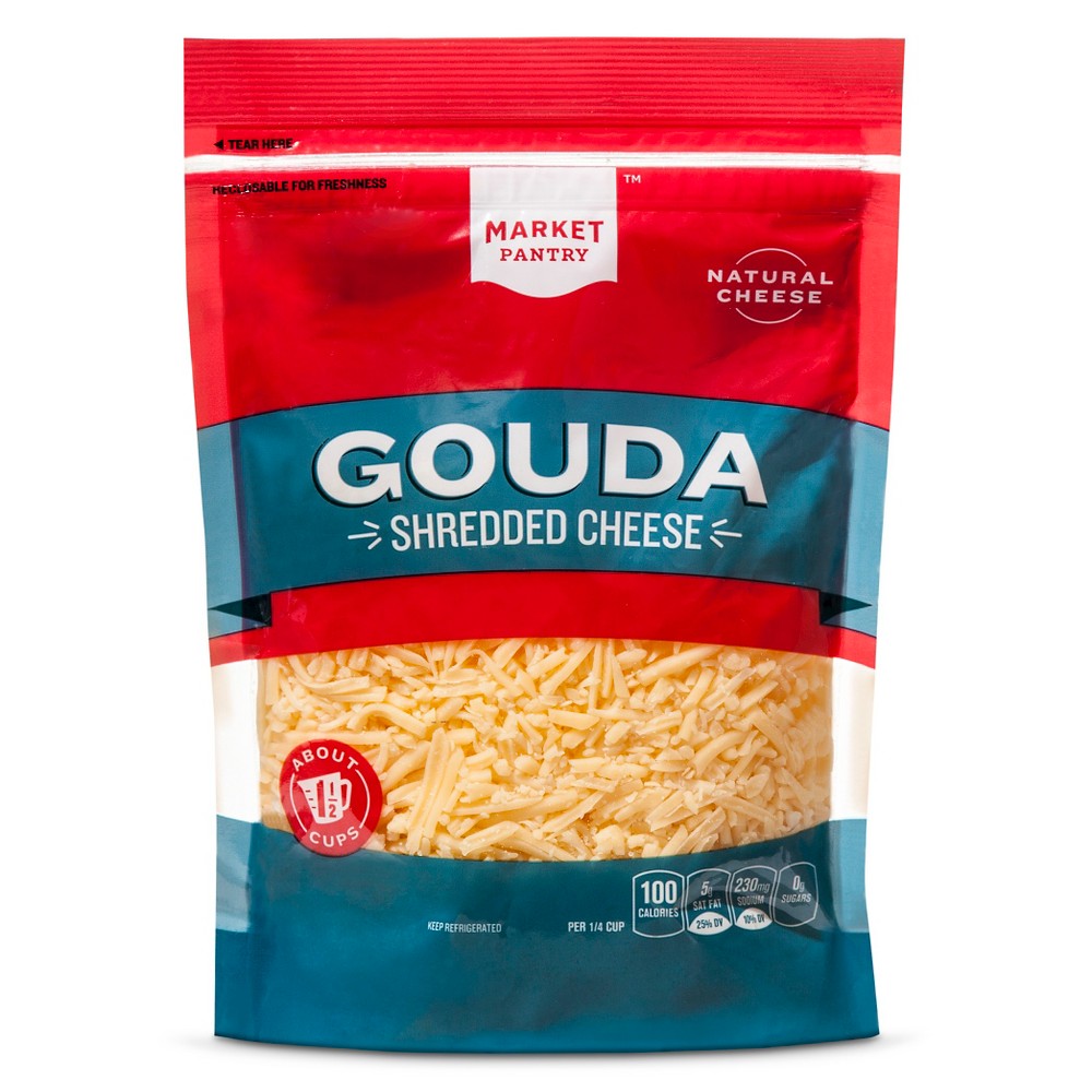 Shredded Gouda Cheese - 6oz - Market Pantry Image