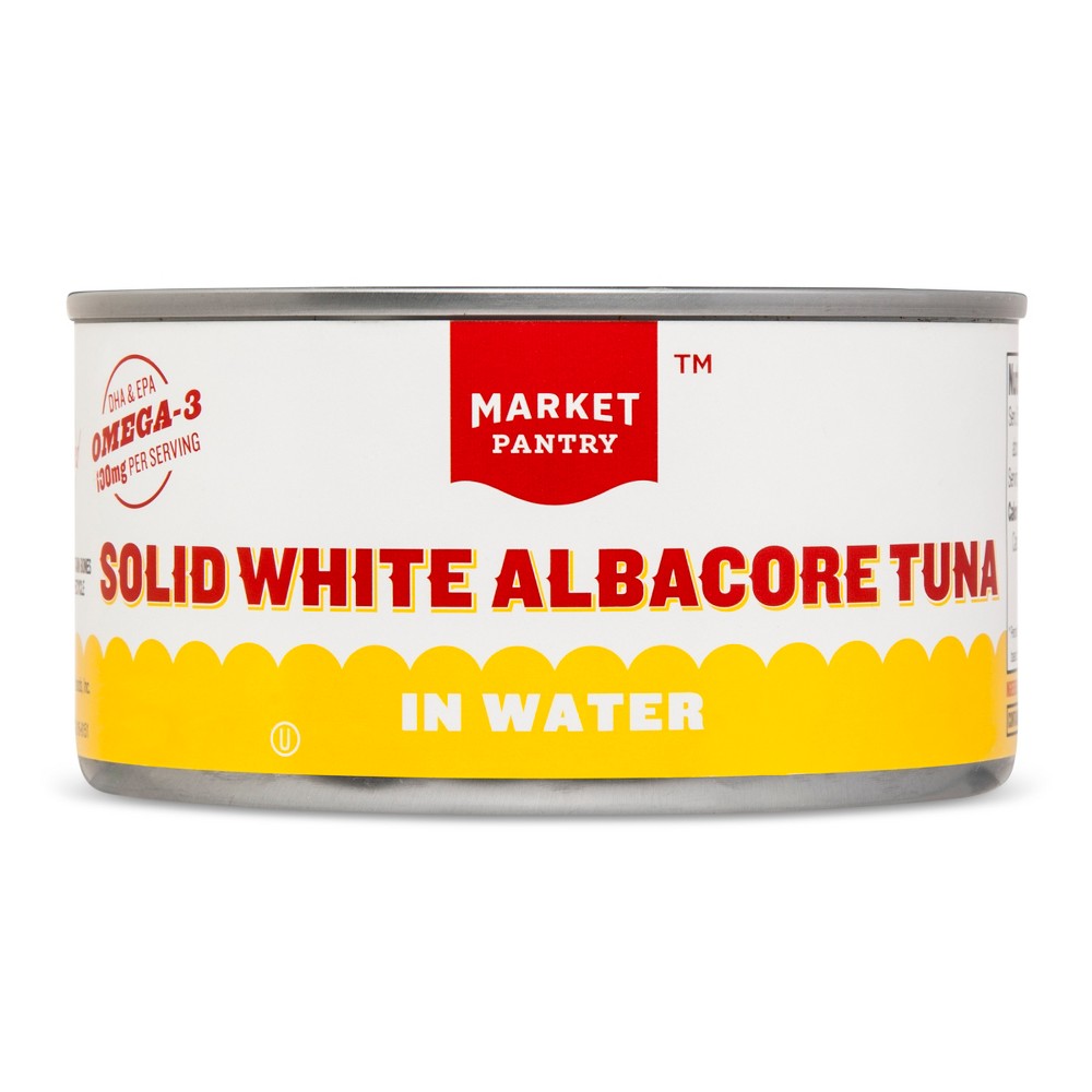 Solid White Tuna Albacore in Water 12 Oz - Market Pantry Image