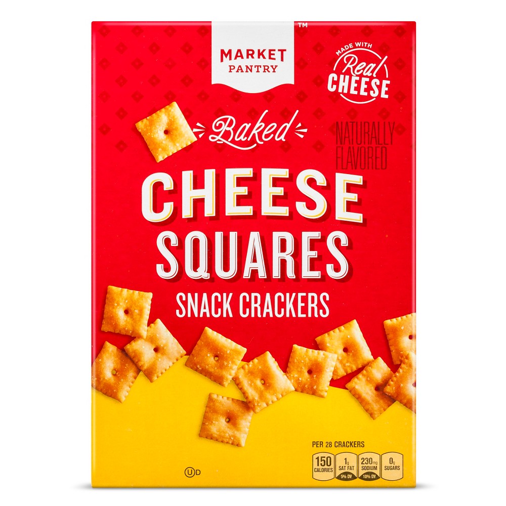 Market Pantry, Squares Snack Crackers, Cheese Image