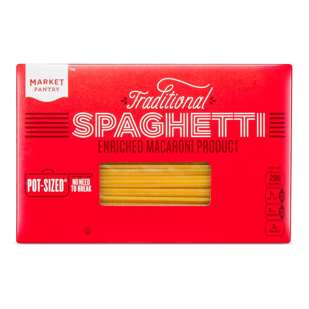 Pot-Sized Spaghetti Pasta - 16oz - Market Pantry Image