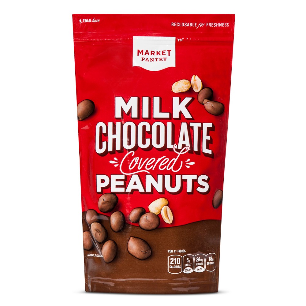 Milk Chocolate Covered Peanuts - 9oz - Market Pantry Image