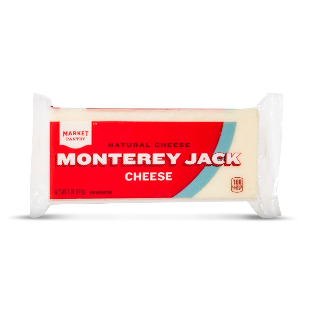 Natural Monterey Jack Cheese - 8oz - Market Pantry Image