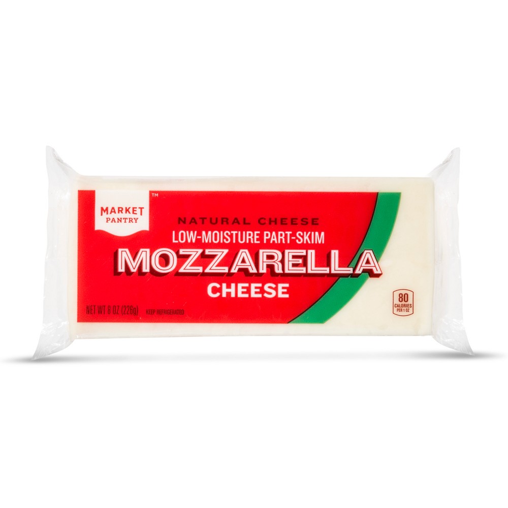 Natural Mozzarella Cheese - 8oz - Market Pantry Image