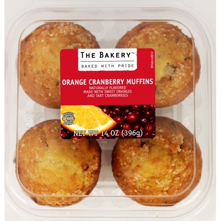 Orange Cranberry Muffins, 4 Ct