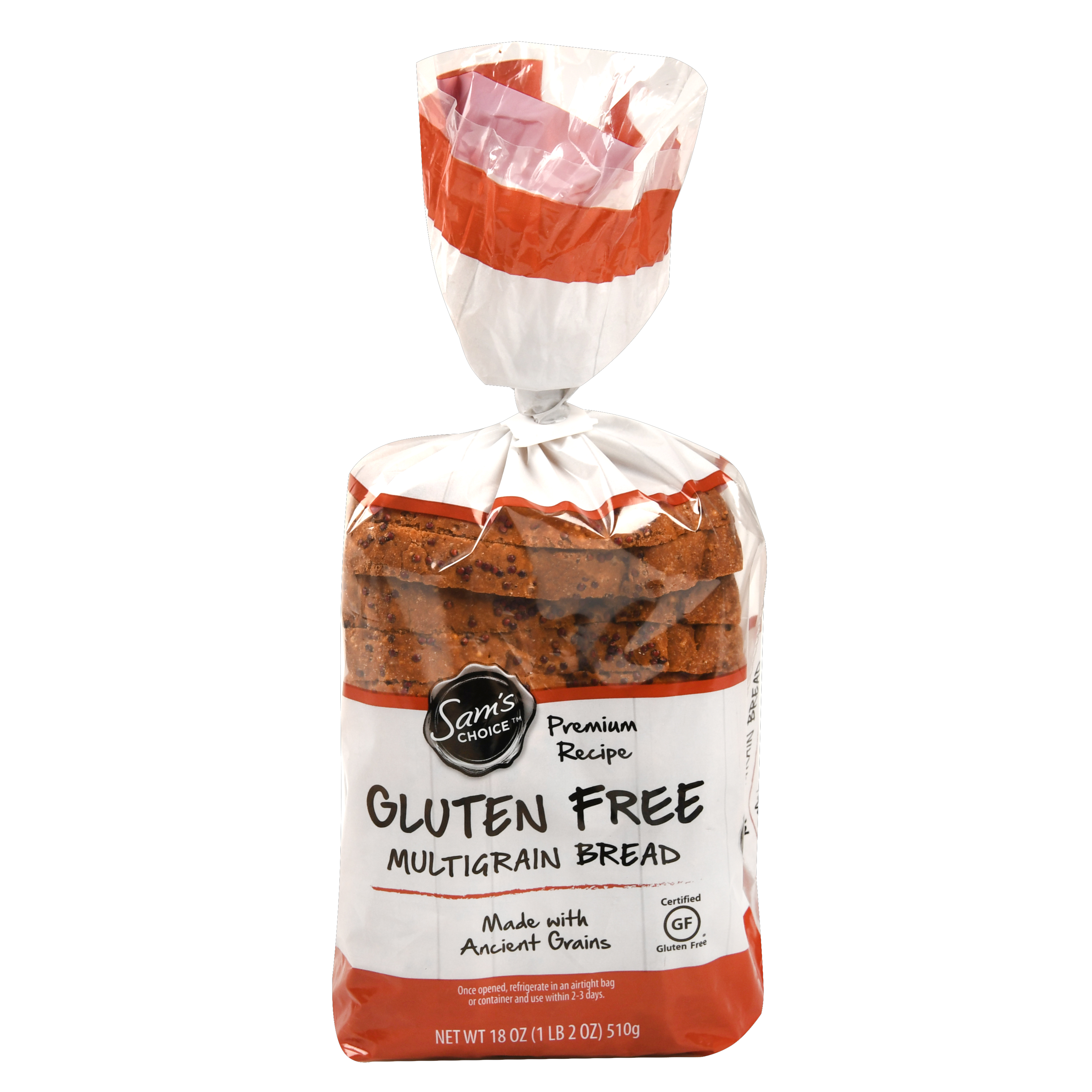 Sam's Choice Gluten Free Multigrain Bread, 18 Oz