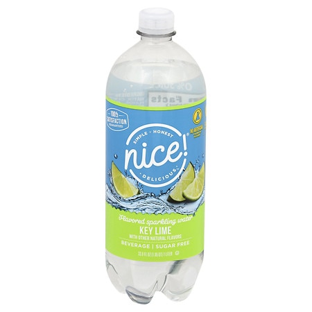 Flavored Sparkling Water Beverage, Key Lime