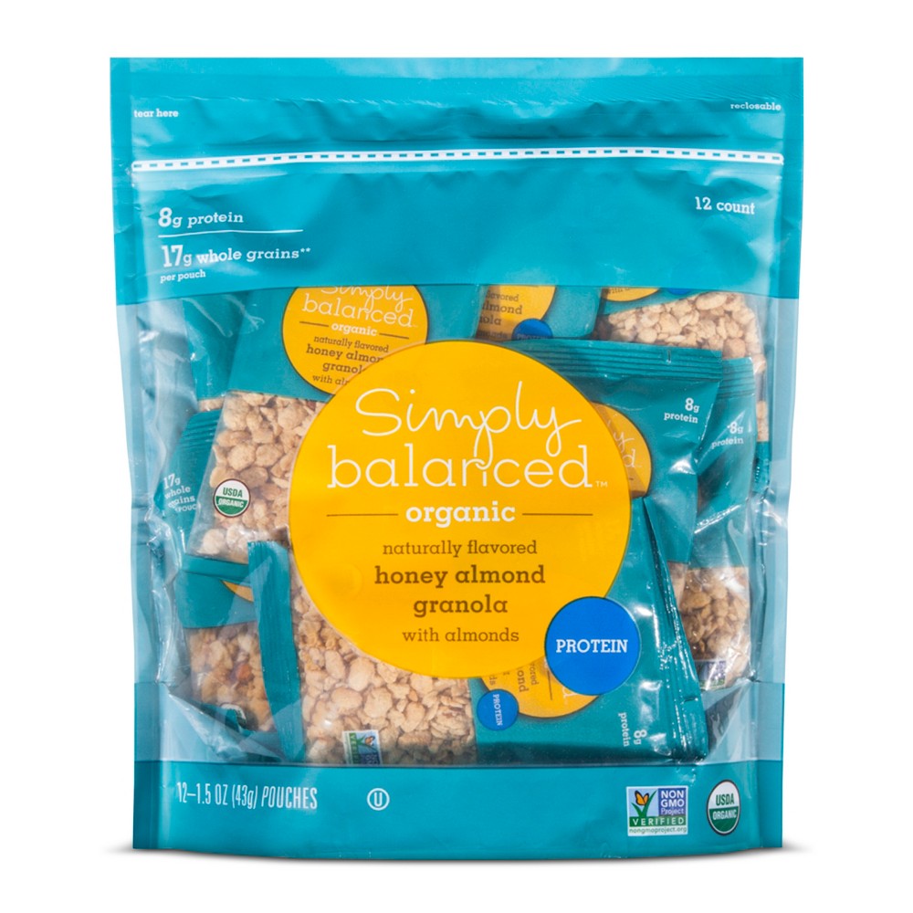Honey Almond Granola Multipack - 18oz - Simply Balanced