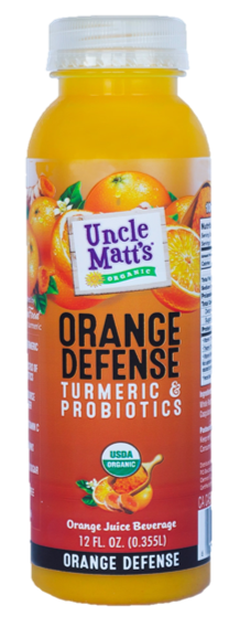 Uncle Matts, Organic Juice Orange Turmeric, 12 Oz (Case of 6)