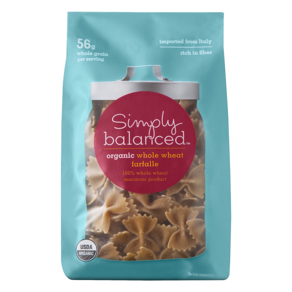 100% WHOLE WHEAT MACARONI PRODUCT, WHOLE WHEAT FARFALLE