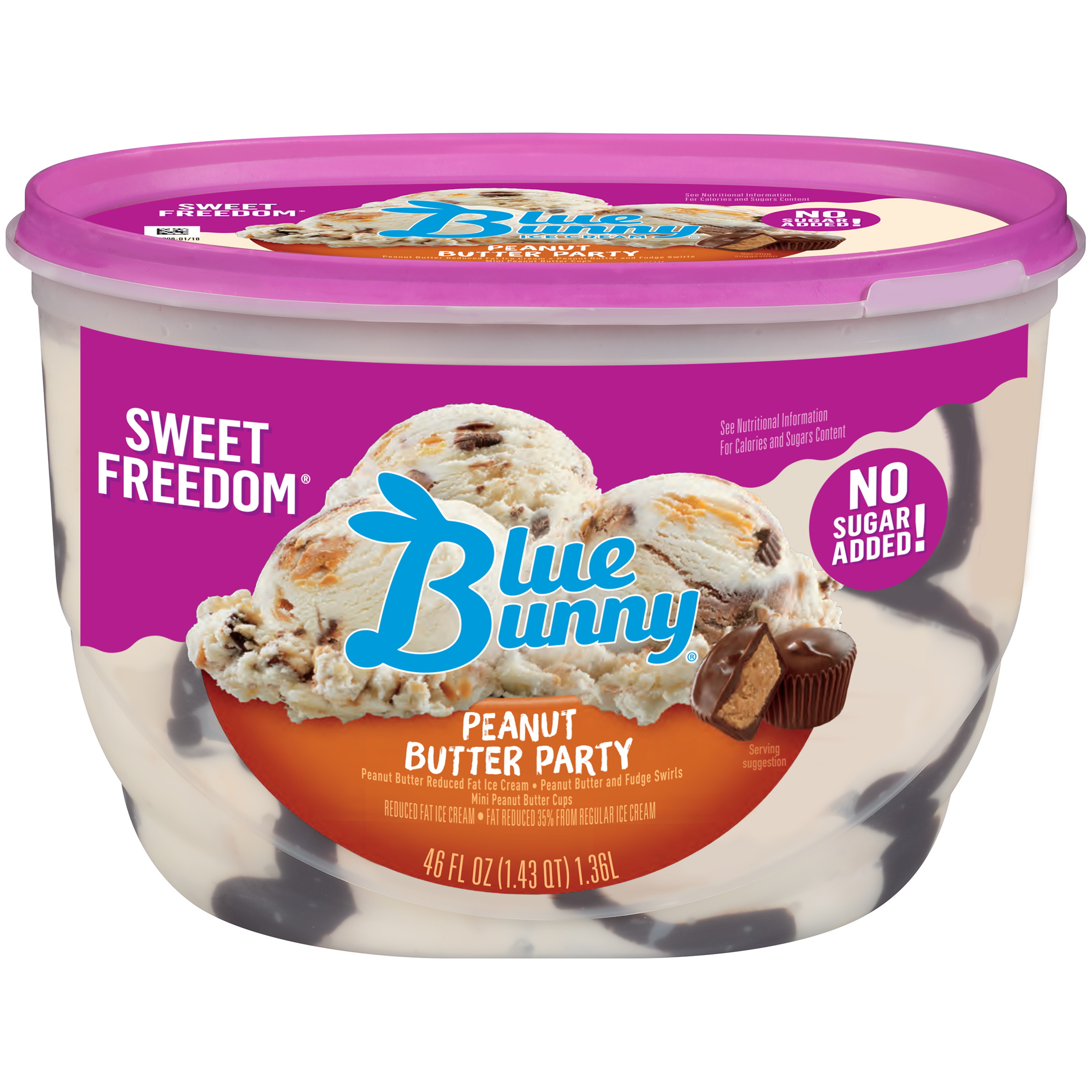 Peanut Butter Party Reduced Fat Ice Cream, Peanut Butter Party