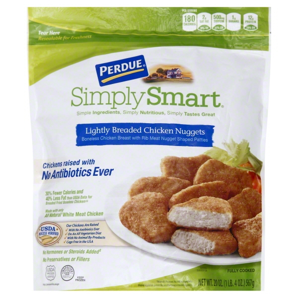 Perdue, Simply Smart, Lightly Breaded Chicken Nuggets