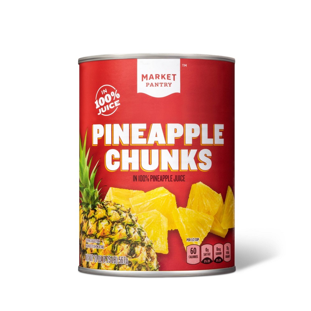 Chunky Pineapple 20oz - Market Pantry™ Image