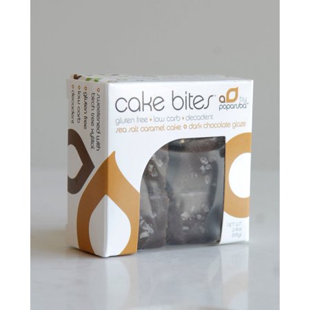 POPARUBA, CAKE BITES, SEA SALT CARAMEL CAKE BITES