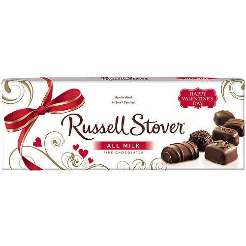 RUSSELL STOVER, HAPPY VALENTINE'S DAY ALL MILK FINE CHOCOLATES