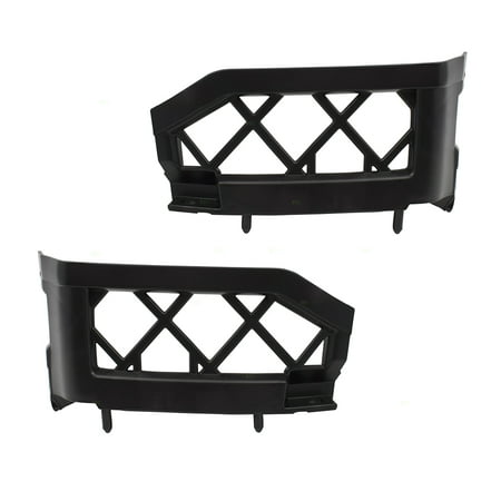 Brock Replacement Pair Set Front Bumper Left Side Brackets Support Covers Compatible with 05-18 Frontier Pickup Truck 05-12 Pathfinder 62223EA500 6222