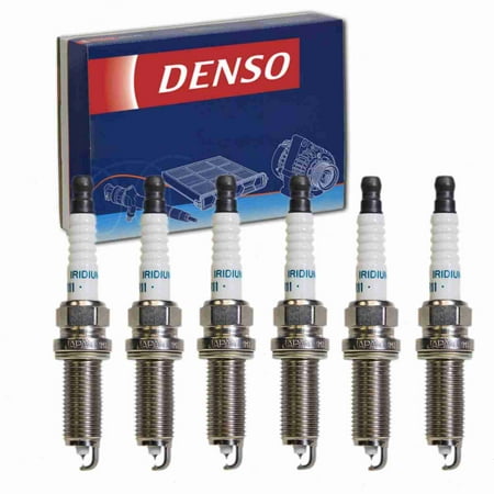6 Pc DENSO 3439 Spark Plugs for 22401-1HC1B 22401-EW61B 22401-JA01B 22401-JD01B AJ812146 C2P23089 FXE20HR11 Ignition Wire Secondary Fits Select: 2007-