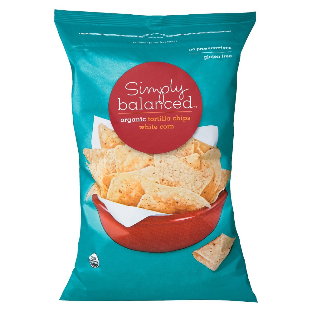 Simply Balanced, Organic White Corn Tortilla Chips Image